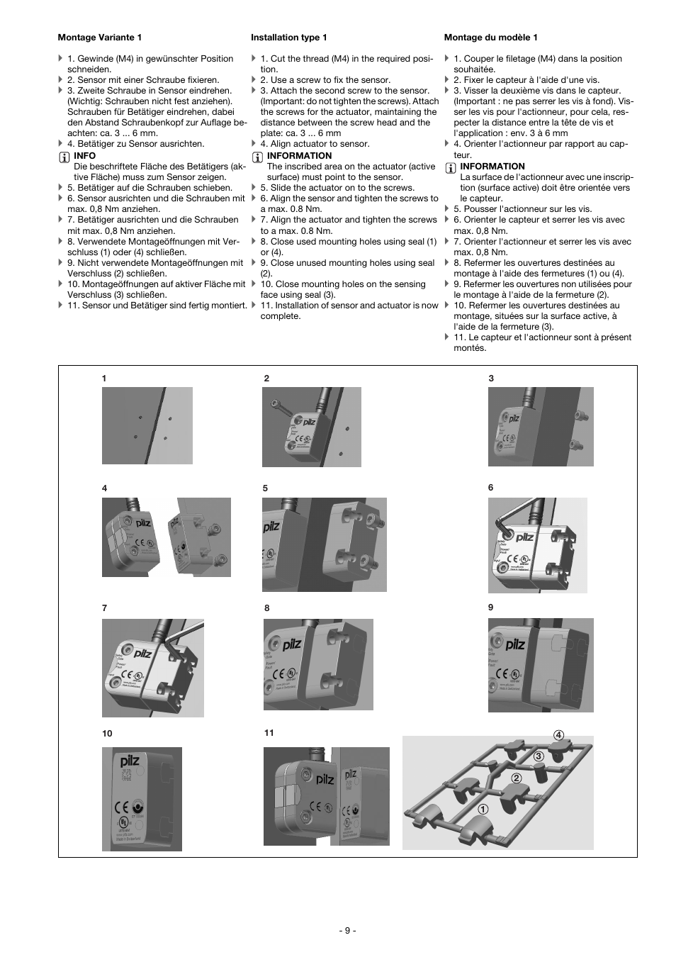 Pilz PSEN cs4.1b 1switch User Manual | Page 9 / 15