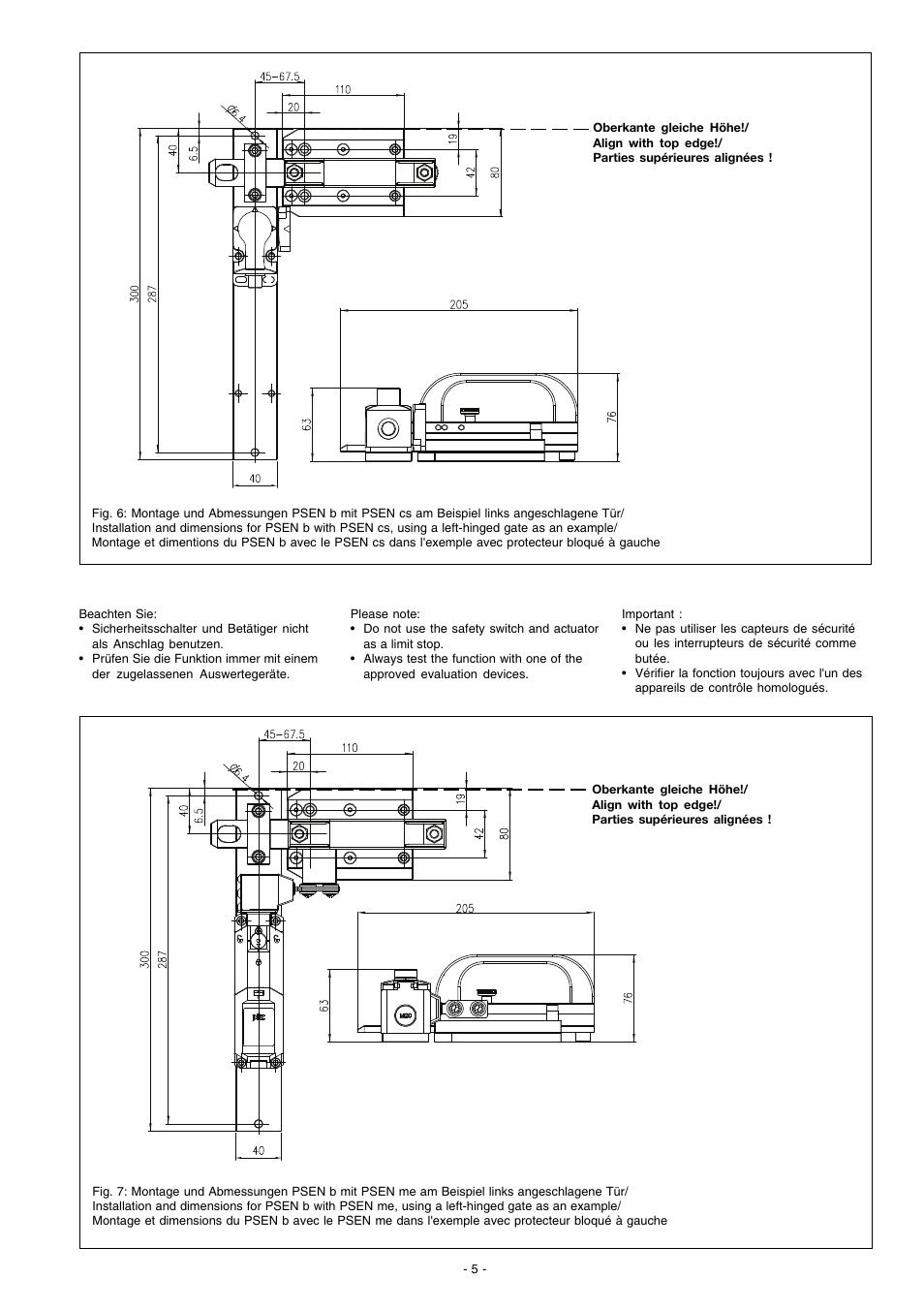 Pilz PSEN b2.1 User Manual | Page 5 / 6