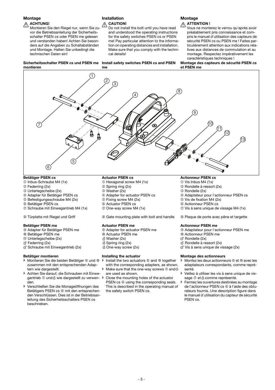Pilz PSEN b5 User Manual | Page 3 / 12
