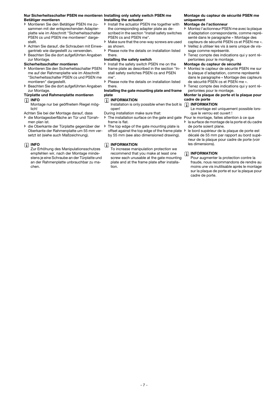 Pilz PSEN b5 User Manual | Page 7 / 12