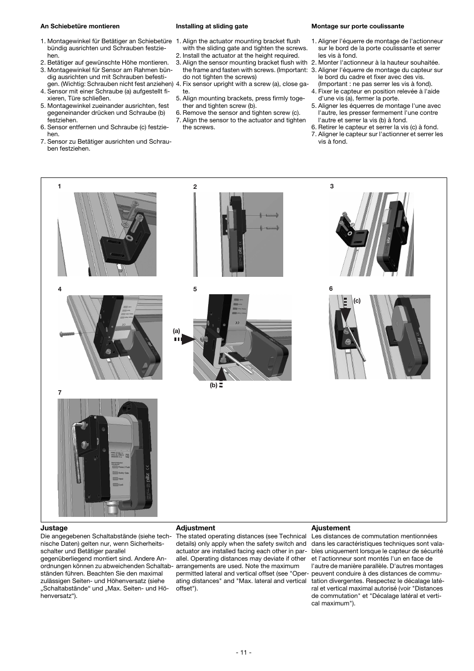 Pilz PSEN sl-0.5n 1.1 User Manual | Page 11 / 16