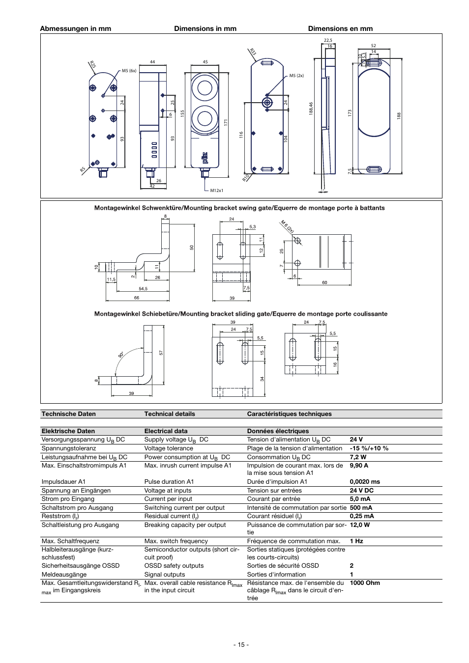 Pilz PSEN sl-1.0fm 1unit User Manual | Page 15 / 18