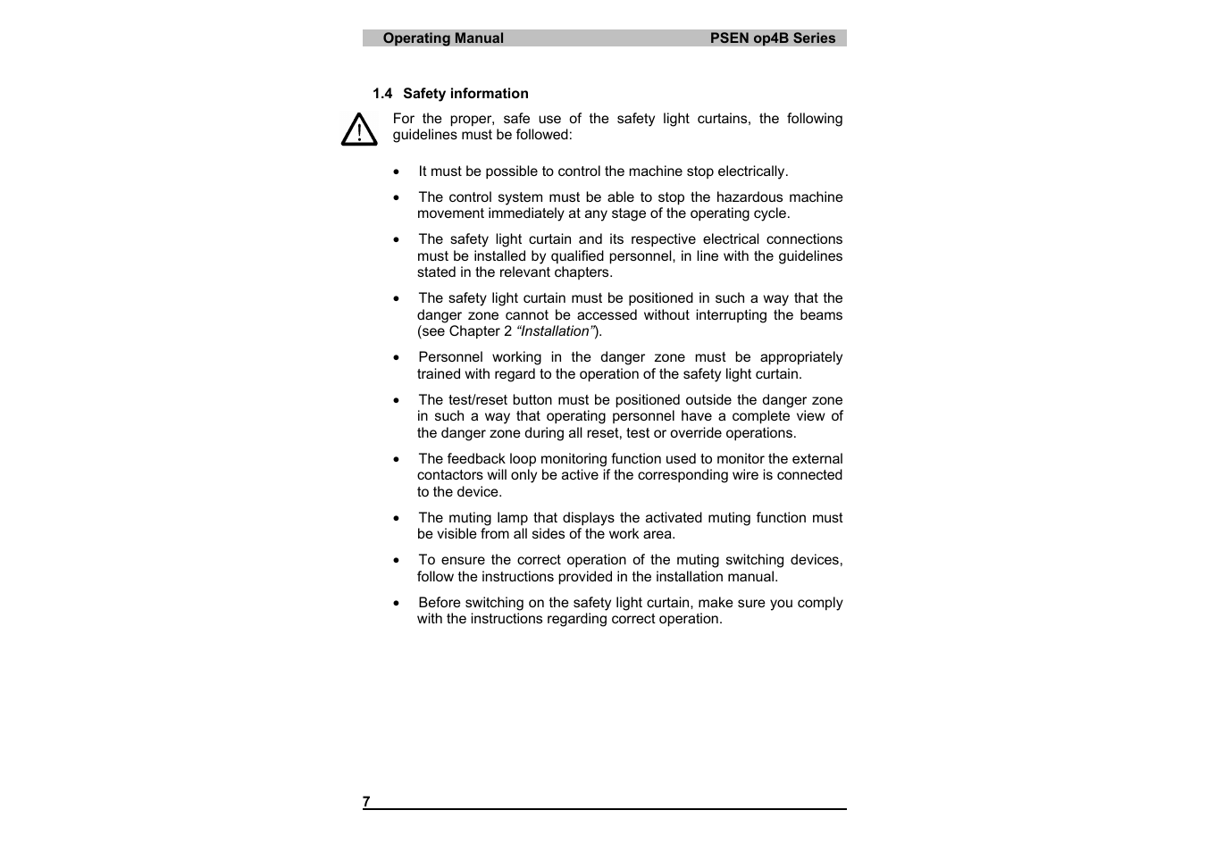 Pilz PSEN op4B-S-3-080 User Manual | Page 11 / 62