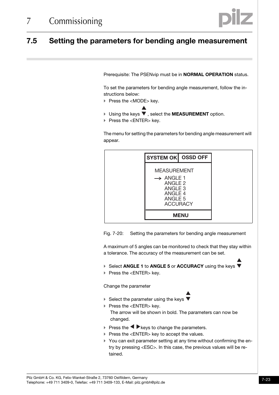 7commissioning | Pilz PSENvip RL D P User Manual | Page 107 / 157