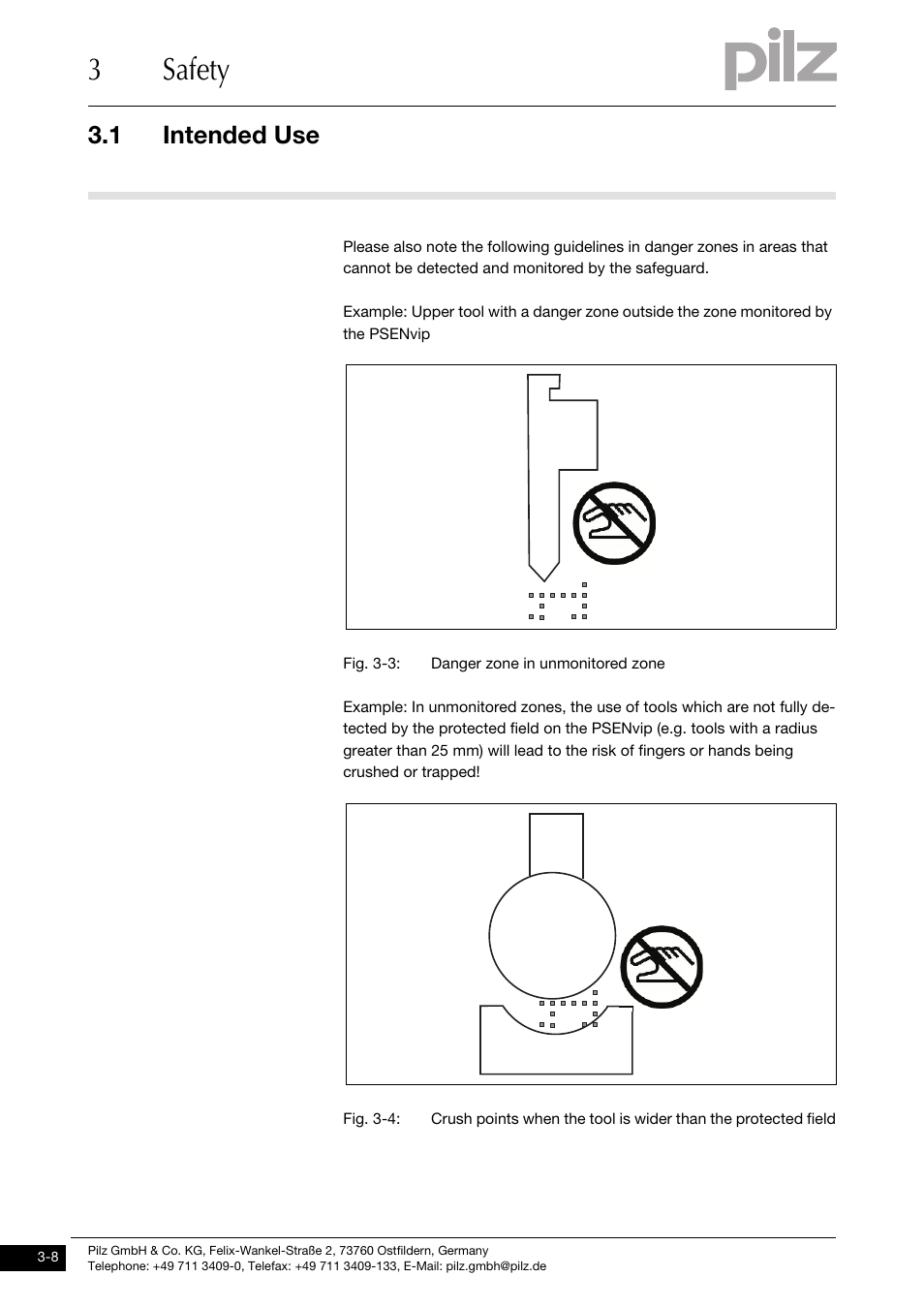 3safety, 1 intended use | Pilz PSENvip RL D P User Manual | Page 24 / 157