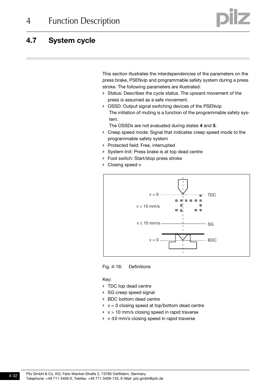 System cycle, 4function description, 7 system cycle | Pilz PSENvip RL D P User Manual | Page 60 / 157