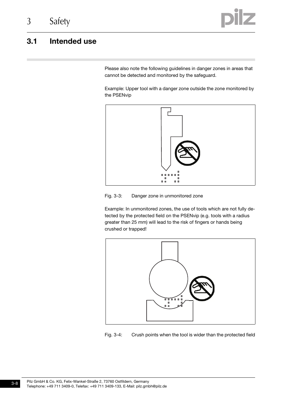 3safety, 1 intended use | Pilz PSENvip RL D P User Manual | Page 24 / 148