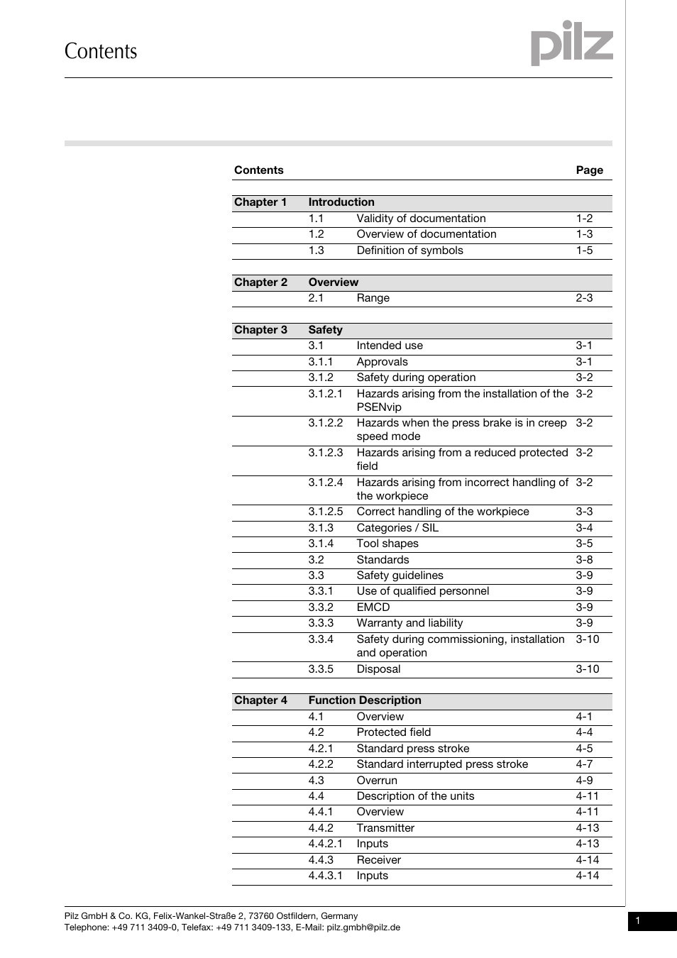 Pilz PSENvip RL D P User Manual | Page 3 / 148