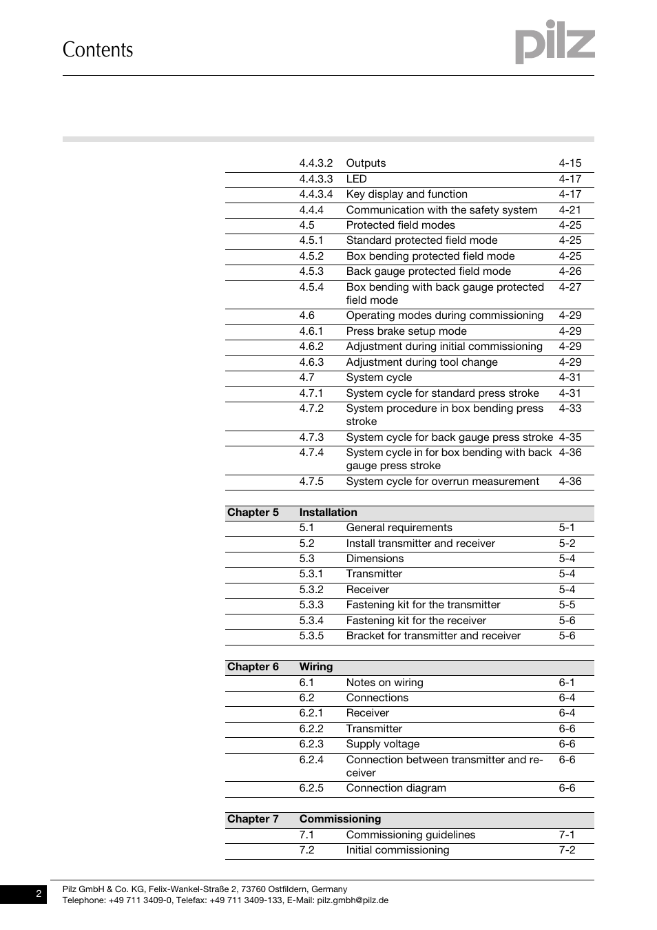 Pilz PSENvip RL D P User Manual | Page 4 / 148