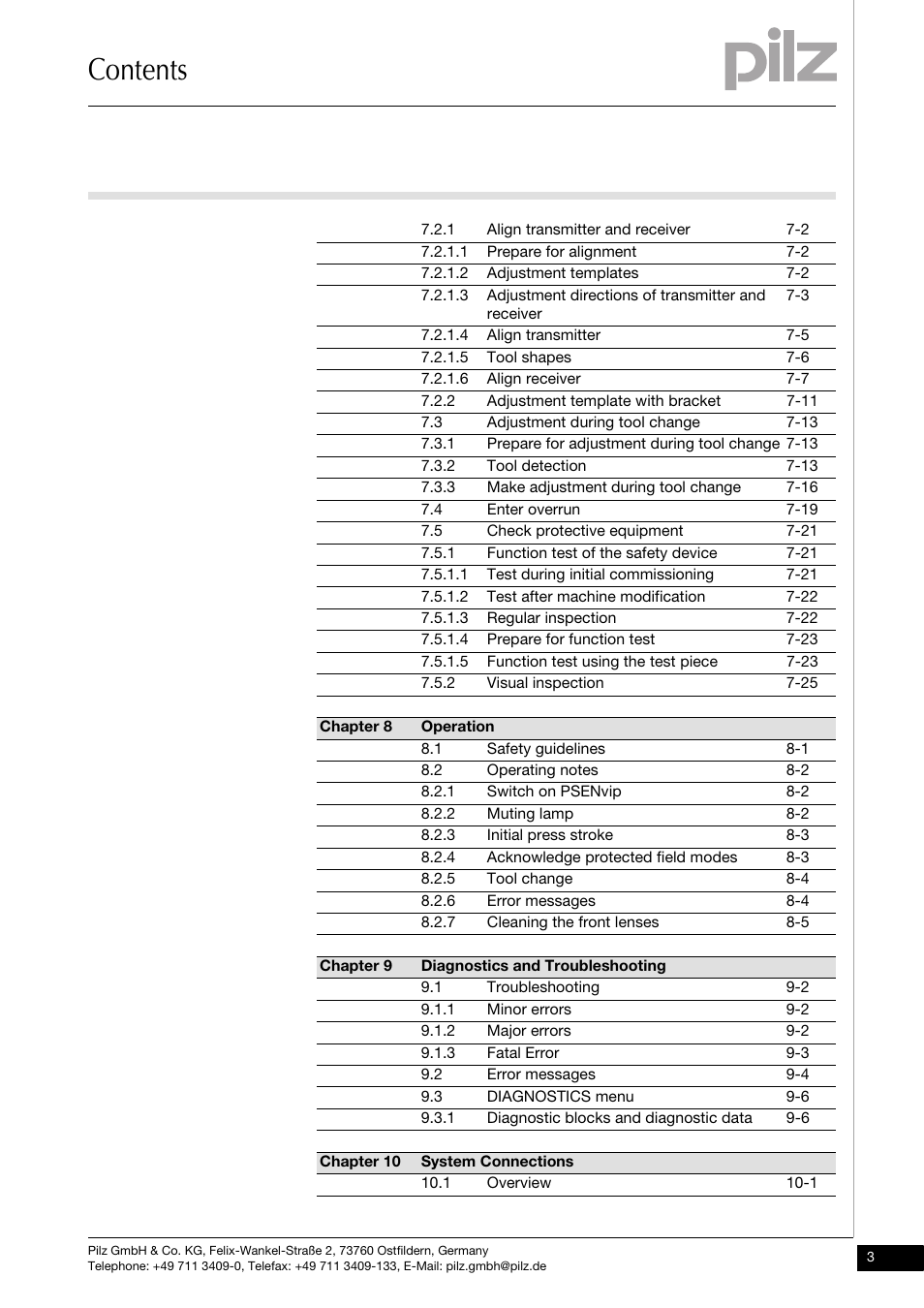 Pilz PSENvip RL D P User Manual | Page 5 / 148