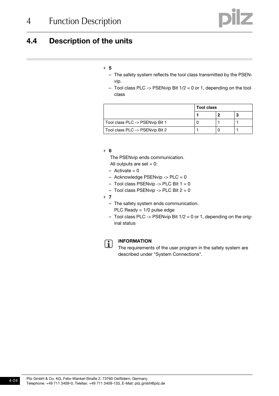 4function description, 4 description of the units | Pilz PSENvip RL D P User Manual | Page 51 / 148