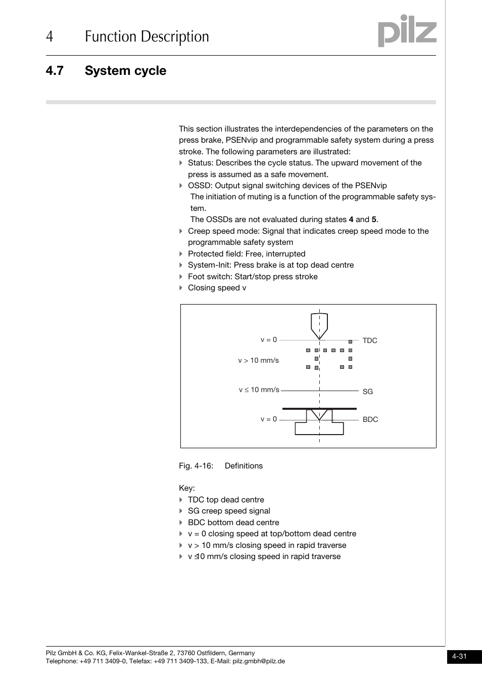 System cycle, 4function description, 7 system cycle | Pilz PSENvip RL D P User Manual | Page 58 / 148