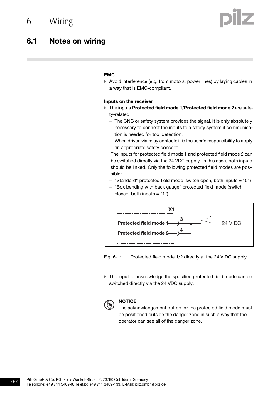 6wiring | Pilz PSENvip RL D P User Manual | Page 75 / 148