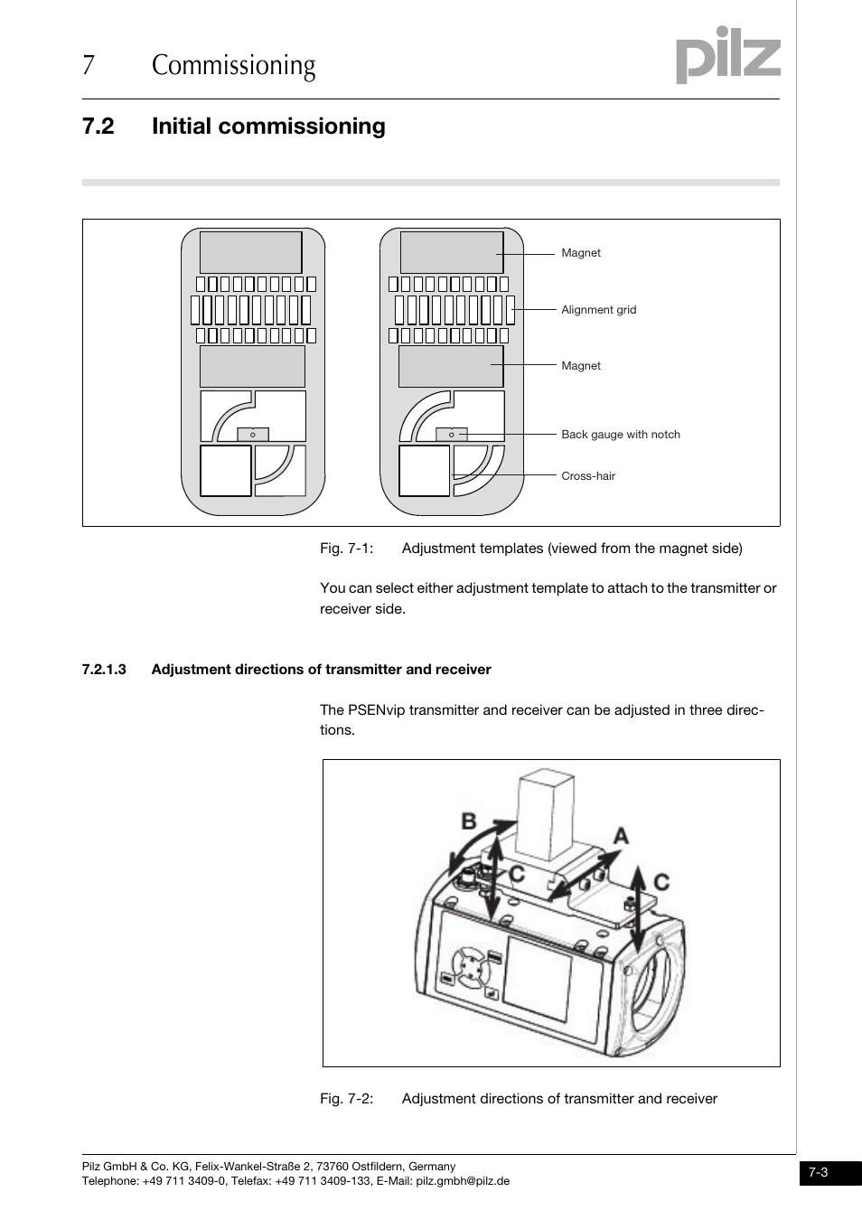 7commissioning, 2 initial commissioning | Pilz PSENvip RL D P User Manual | Page 84 / 148