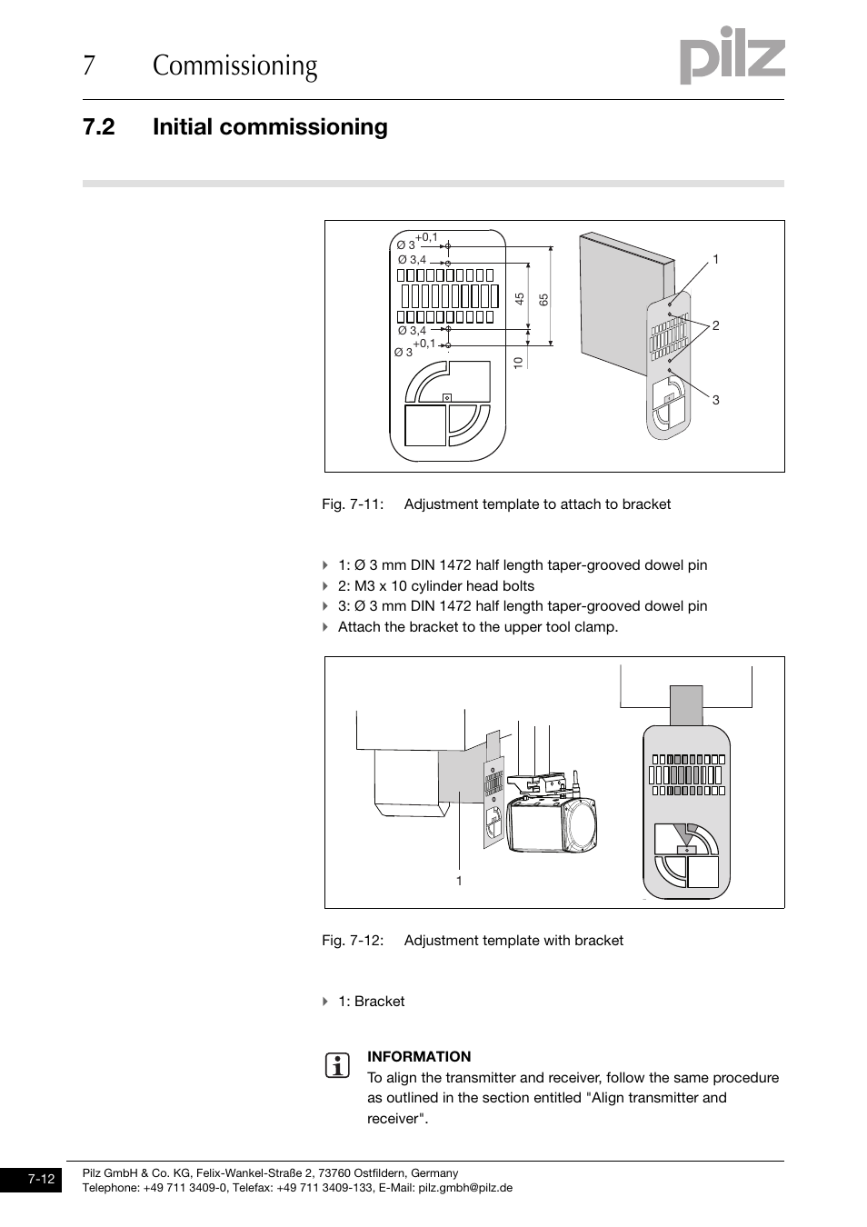 7commissioning, 2 initial commissioning | Pilz PSENvip RL D P User Manual | Page 93 / 148