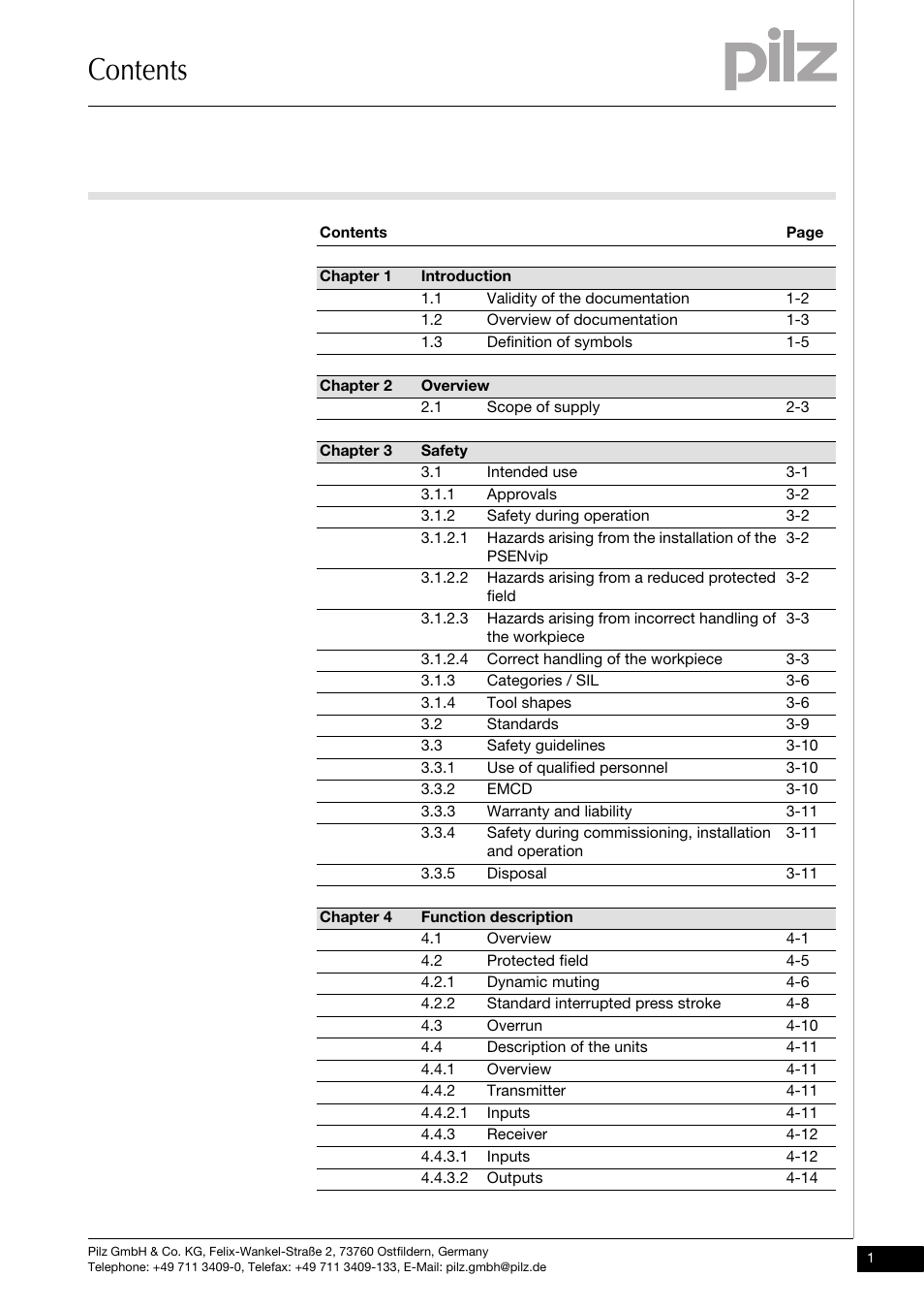 Pilz PSENvip RL D P User Manual | Page 3 / 139
