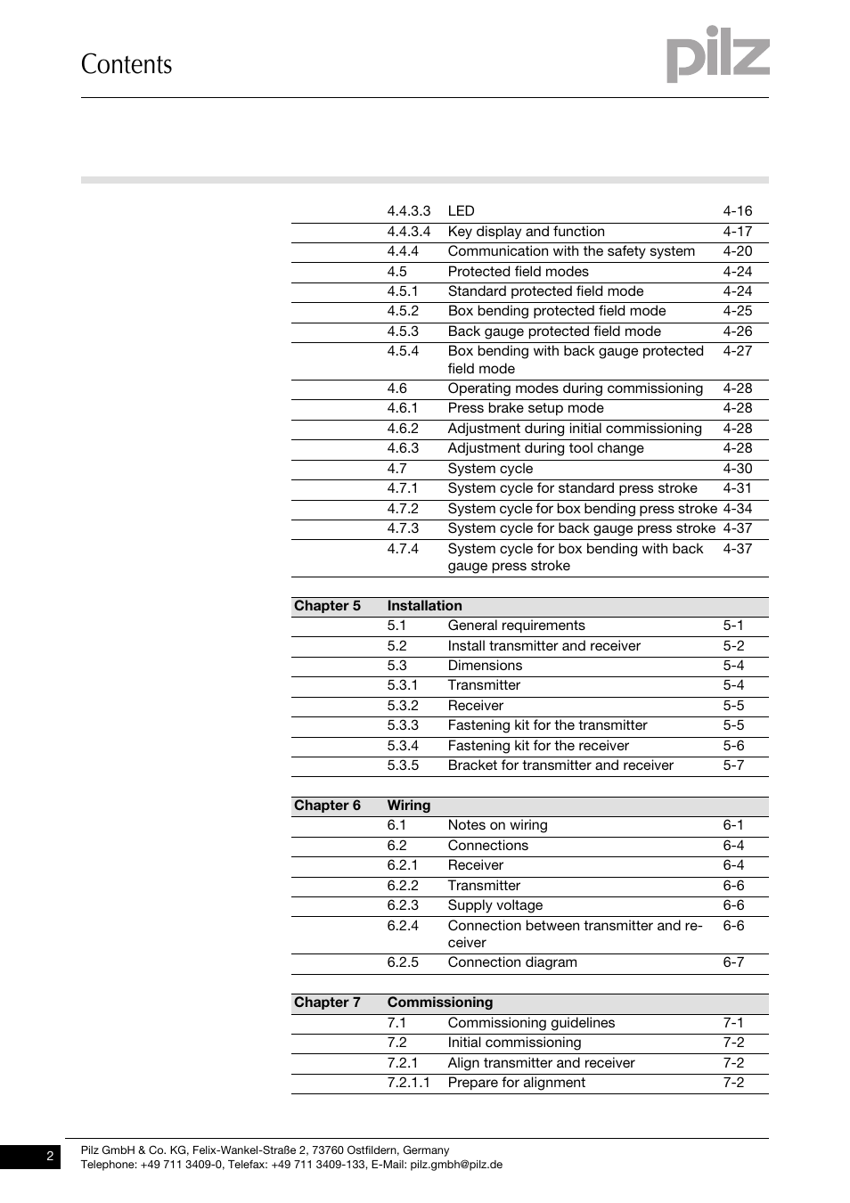 Pilz PSENvip RL D P User Manual | Page 4 / 139
