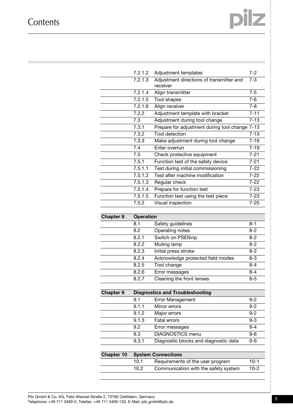 Pilz PSENvip RL D P User Manual | Page 5 / 139