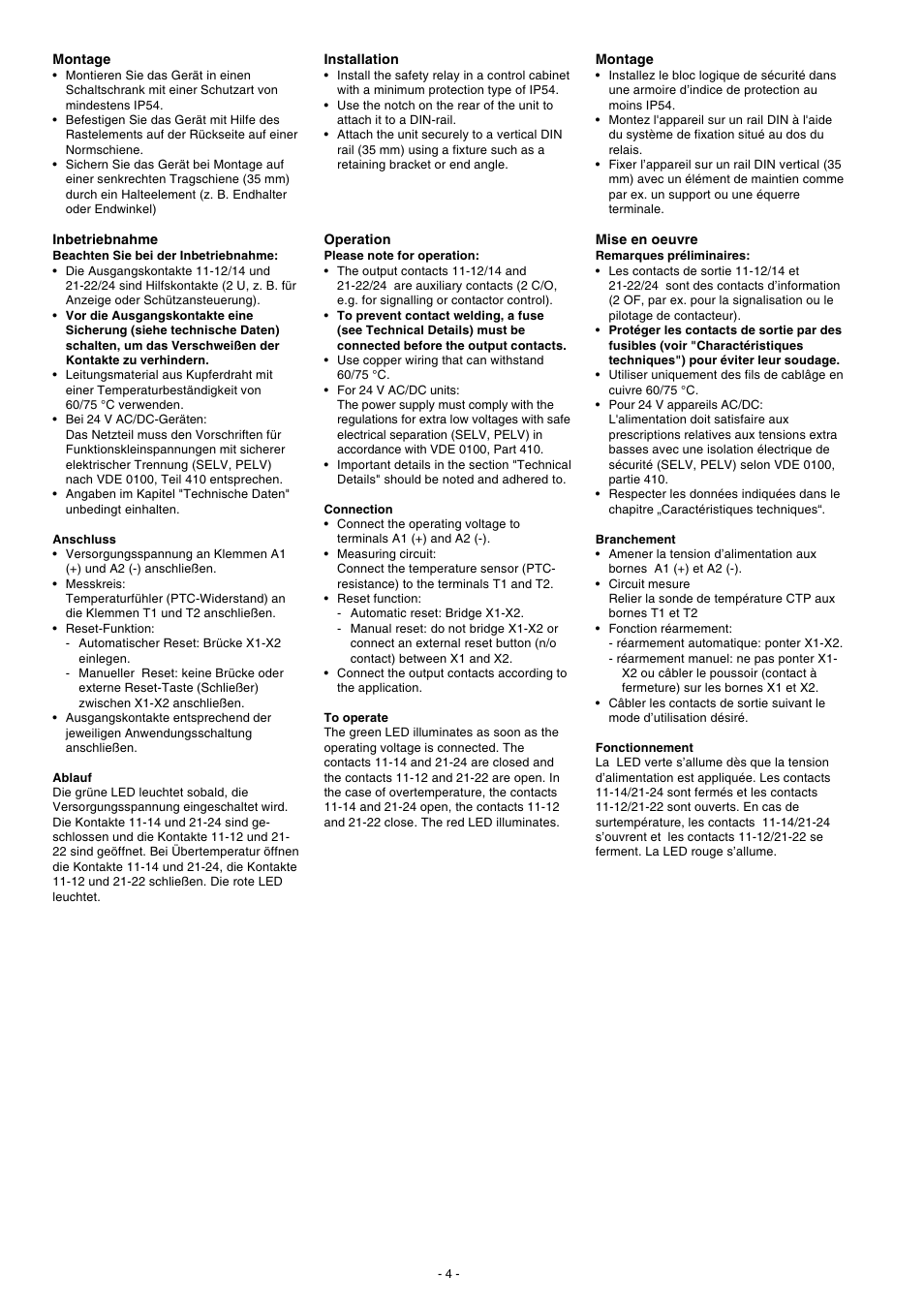 Pilz S1MN 240VAC 2c/o User Manual | Page 4 / 8
