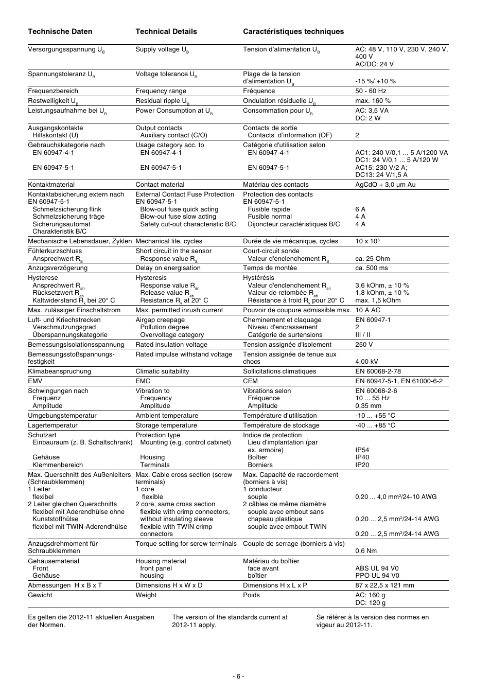 Pilz S1MN 240VAC 2c/o User Manual | Page 6 / 8