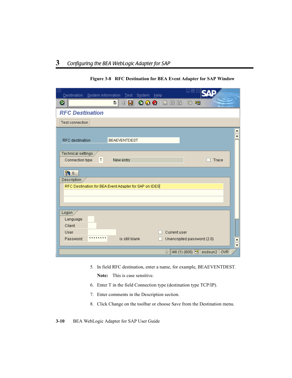 BEA WebLogic Adapter for SAP User Manual | Page 38 / 94