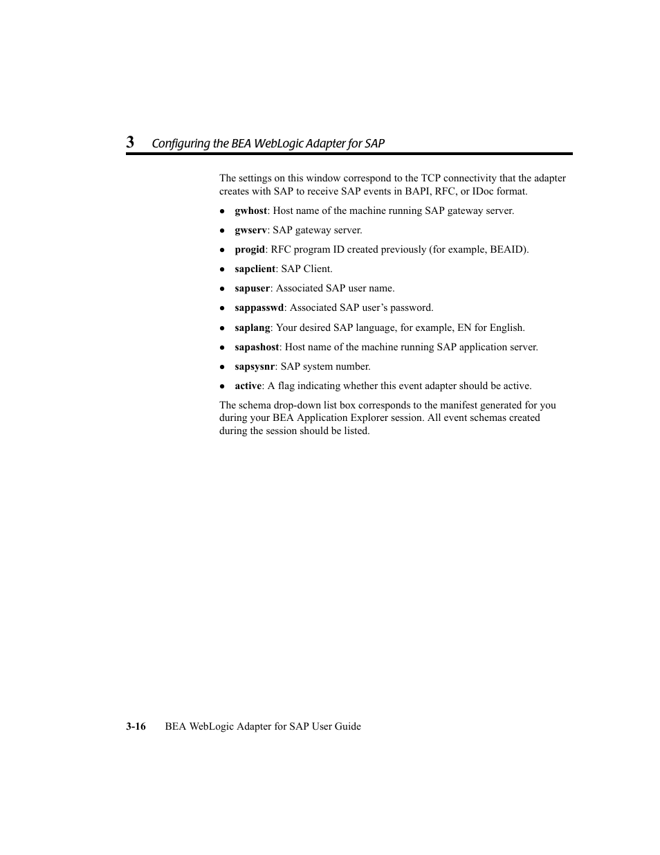 Configuring the bea weblogic adapter for sap | BEA WebLogic Adapter for SAP User Manual | Page 44 / 94