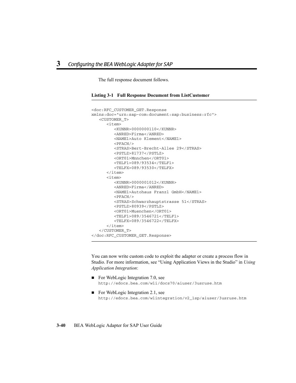BEA WebLogic Adapter for SAP User Manual | Page 68 / 94
