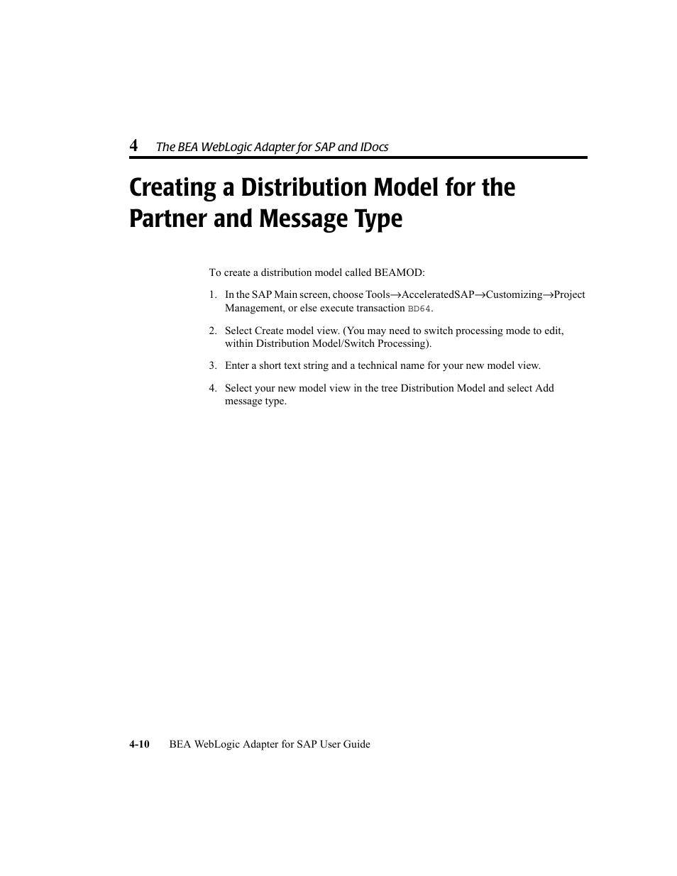 BEA WebLogic Adapter for SAP User Manual | Page 78 / 94