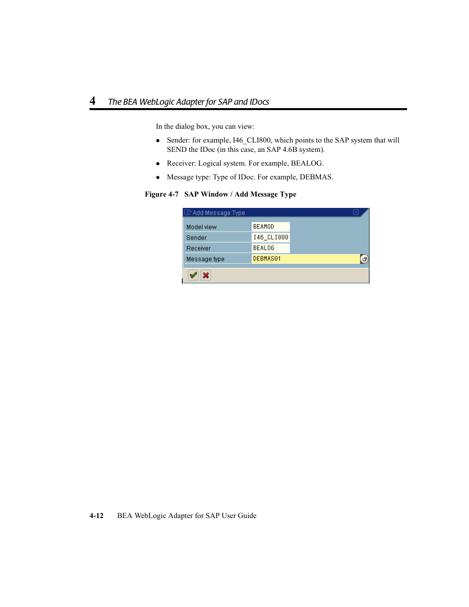 BEA WebLogic Adapter for SAP User Manual | Page 80 / 94