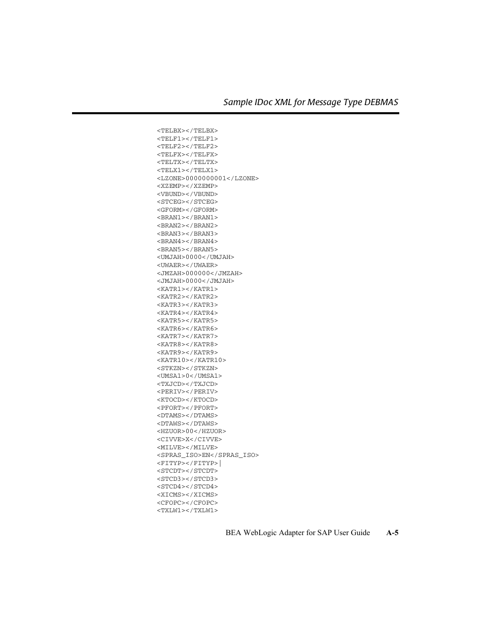 BEA WebLogic Adapter for SAP User Manual | Page 91 / 94