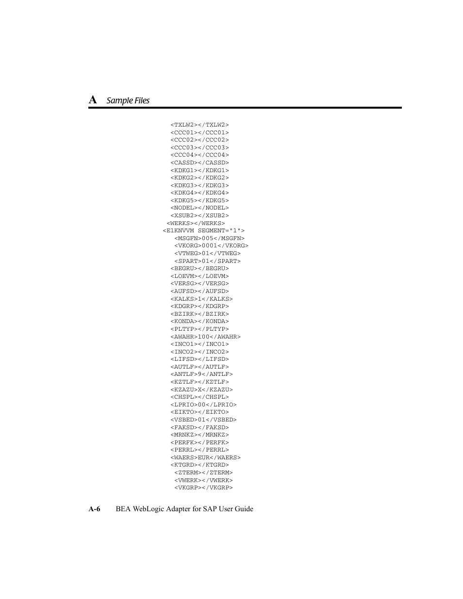 BEA WebLogic Adapter for SAP User Manual | Page 92 / 94