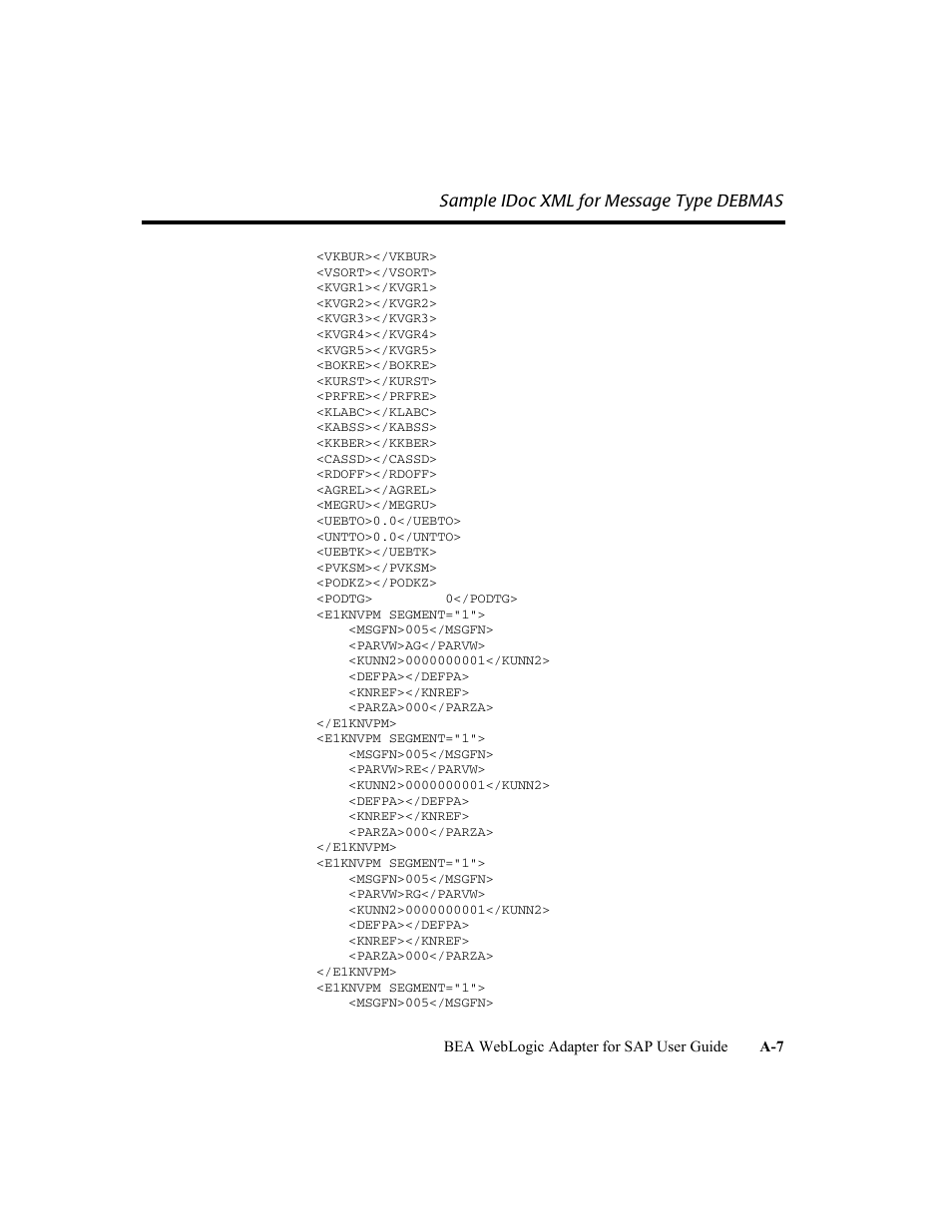 BEA WebLogic Adapter for SAP User Manual | Page 93 / 94