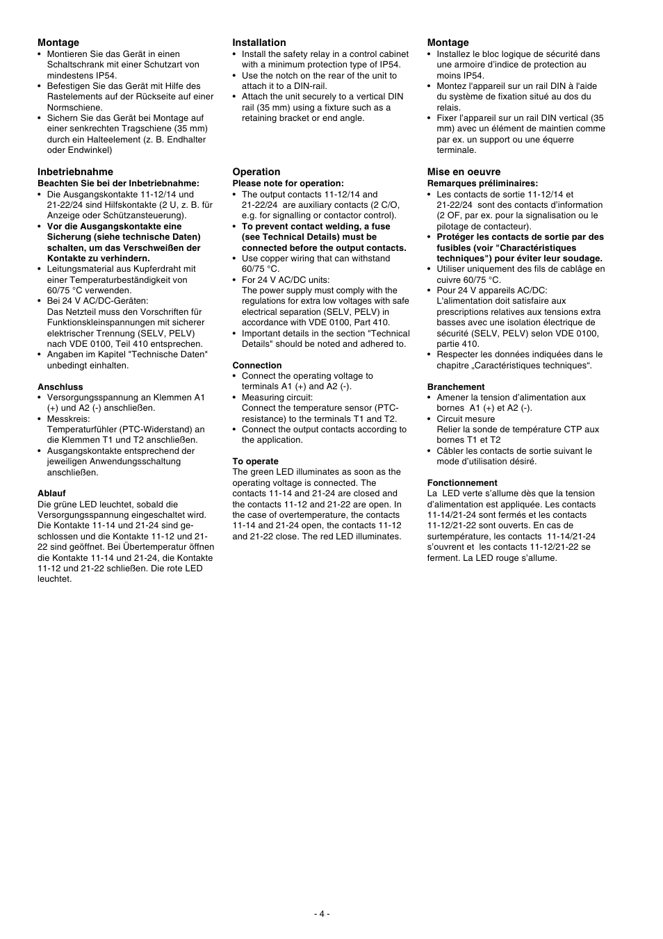 Pilz S1MS 24VAC/DC 2c/o User Manual | Page 4 / 8