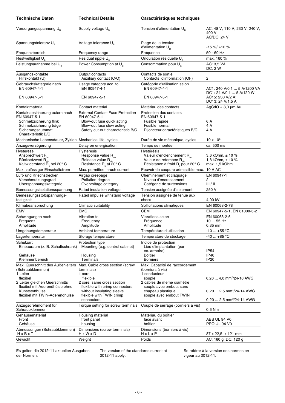 Pilz S1MS 24VAC/DC 2c/o User Manual | Page 6 / 8
