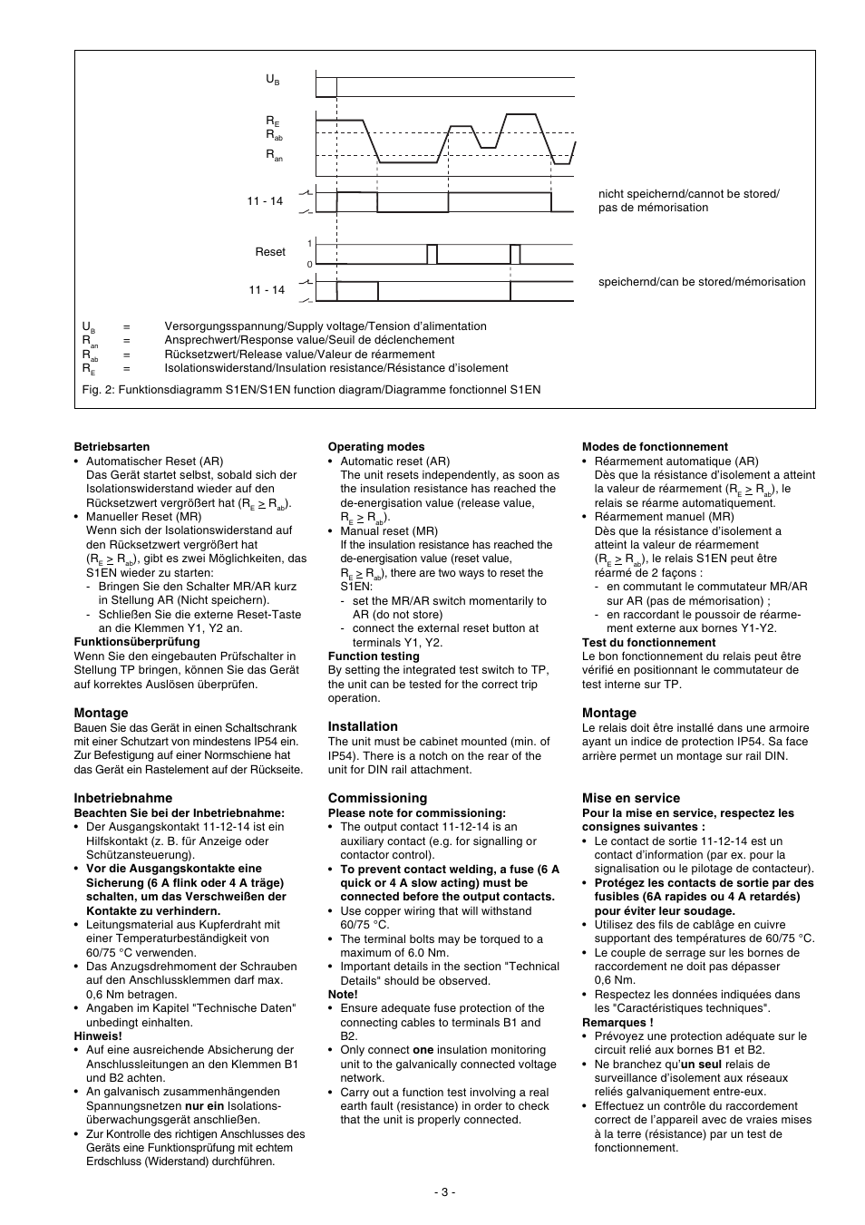 Pilz S1EN 200KOhm 24-240VAC/DC User Manual | Page 3 / 16