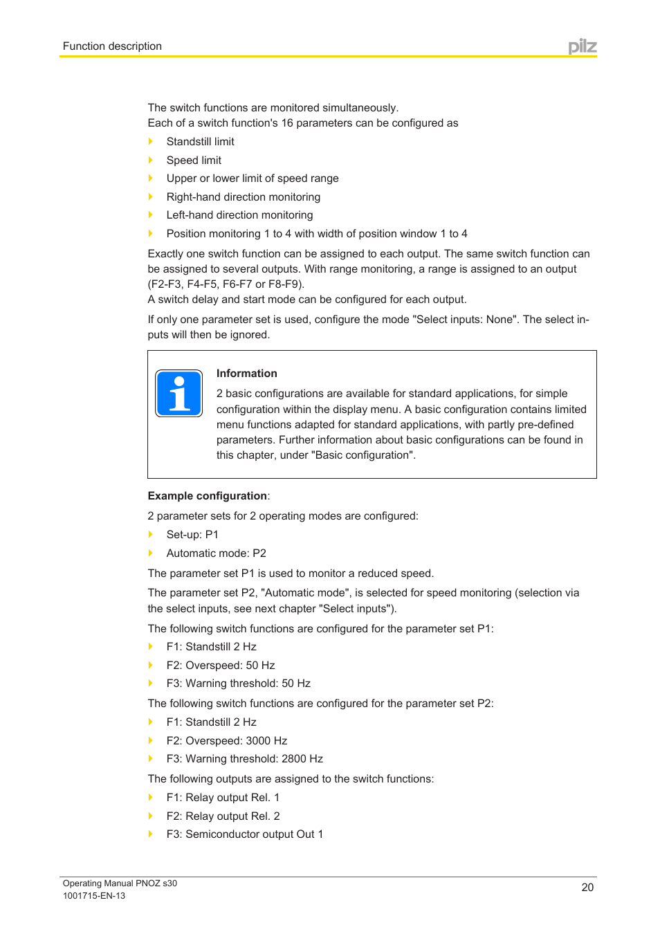 Pilz PNOZ s30 24-240VACDC 2 n/o 2 n/c User Manual | Page 20 / 89