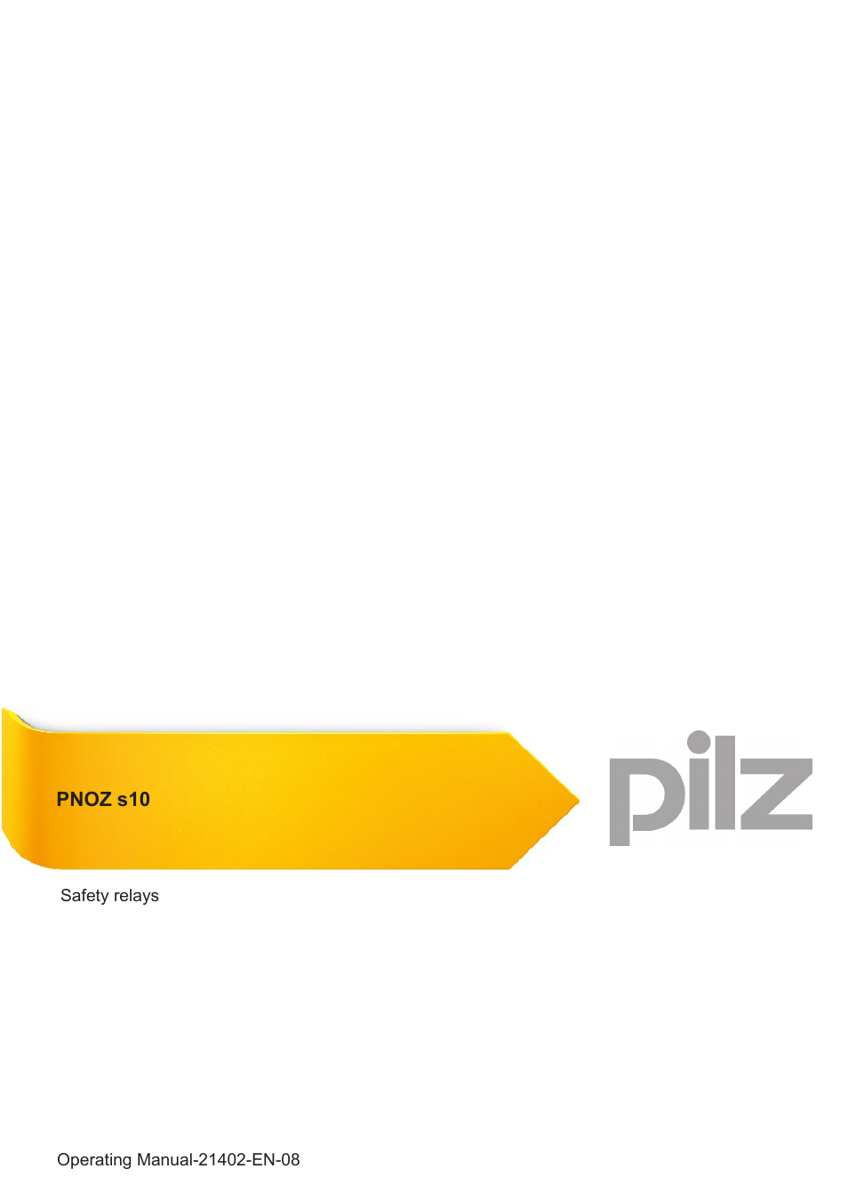 Pilz PNOZ s10 C 24VDC 4 n/o 1 n/c User Manual | 13 pages
