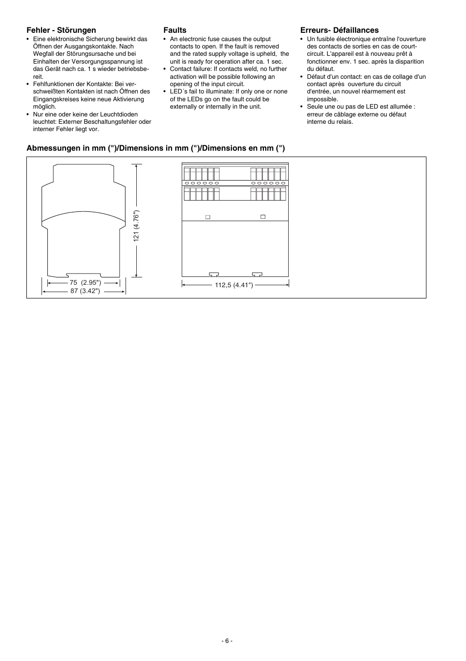 Pilz PNOZ 2VQ 24VDC 3n/o 1n/c 2n/o t User Manual | Page 6 / 8