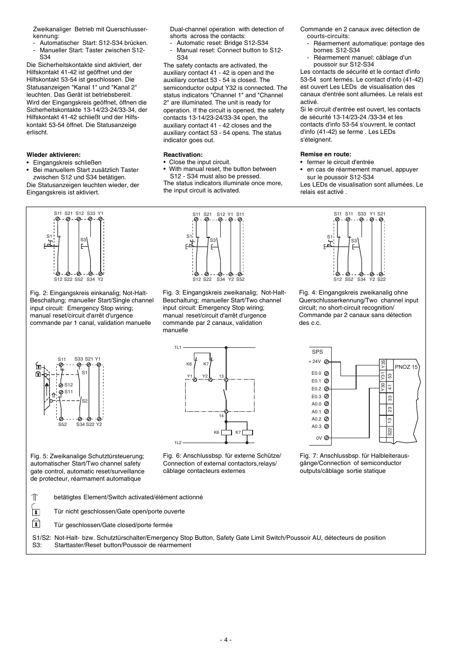 Pilz PNOZ 15 24VDC 3n/o 1n/o 1n/c User Manual | Page 4 / 8