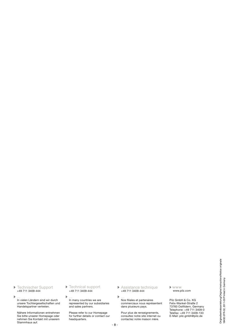 Pilz PNOZ 15 24VDC 3n/o 1n/o 1n/c User Manual | Page 8 / 8