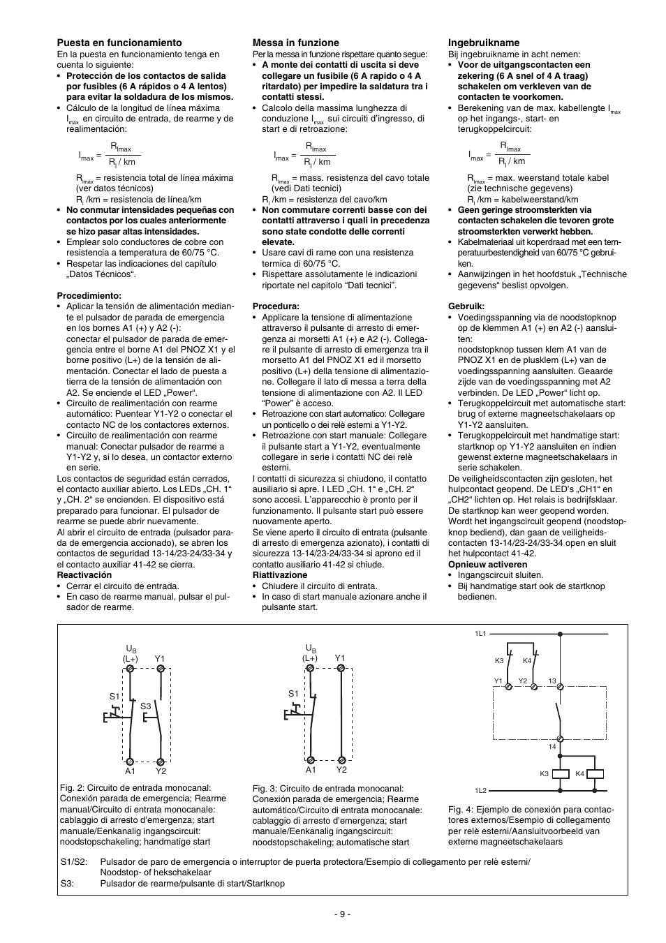 Pilz PNOZ X1 24VAC/DC 3n/o 1n/c User Manual | Page 9 / 12