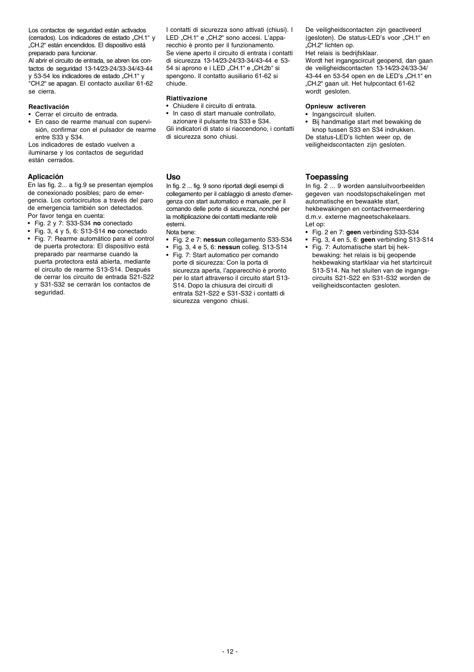 Toepassing | Pilz PNOZ X13 24VDC 5n/o 1n/c User Manual | Page 12 / 16