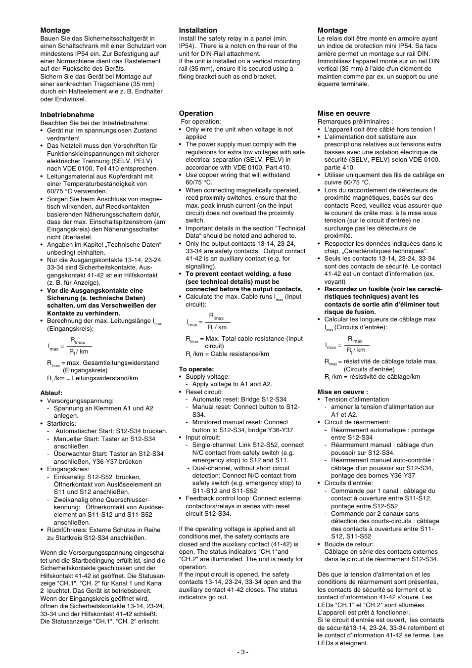 Pilz PNOZ X2.9P C 24VDC 3n/o 1n/c User Manual | Page 3 / 20