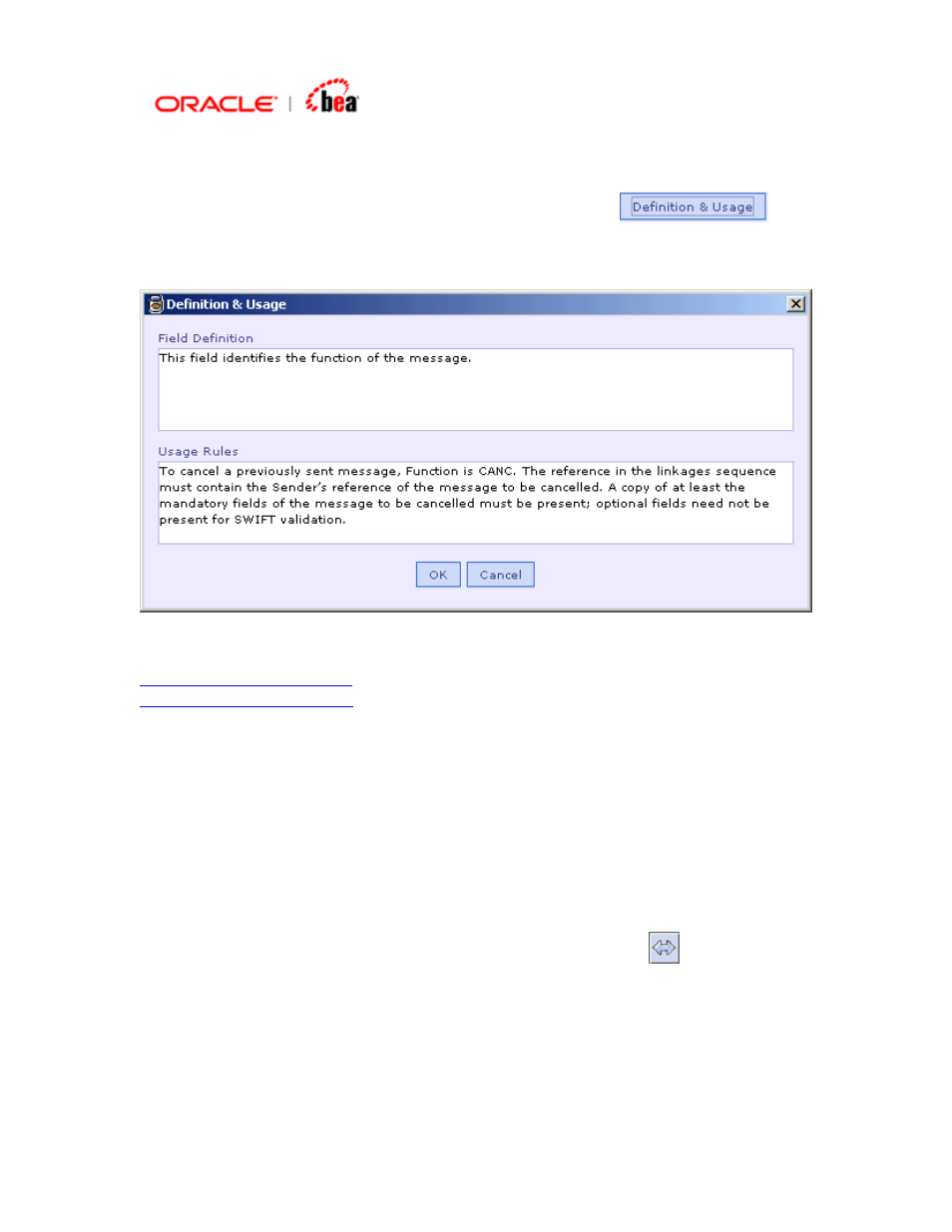 Specifying field definition and usage, Mapping formats with specification (sub fields), Mapping formats with specification (sub-fields) | Refer, To k | BEA SWIFT Adapter User Manual | Page 43 / 113