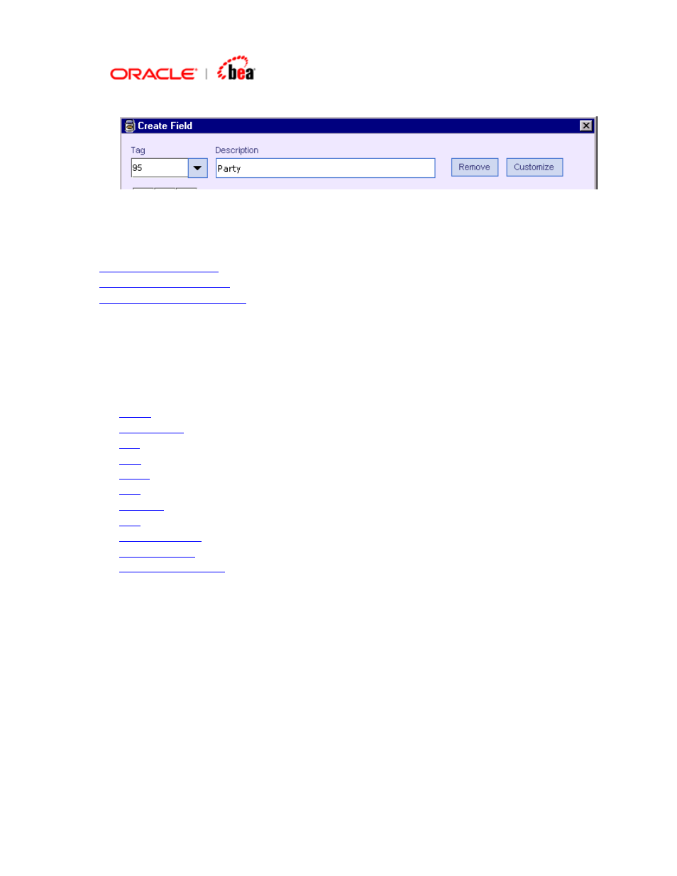 Adding validations for a sub-field, Dding validations for a sub, Field | BEA SWIFT Adapter User Manual | Page 61 / 113