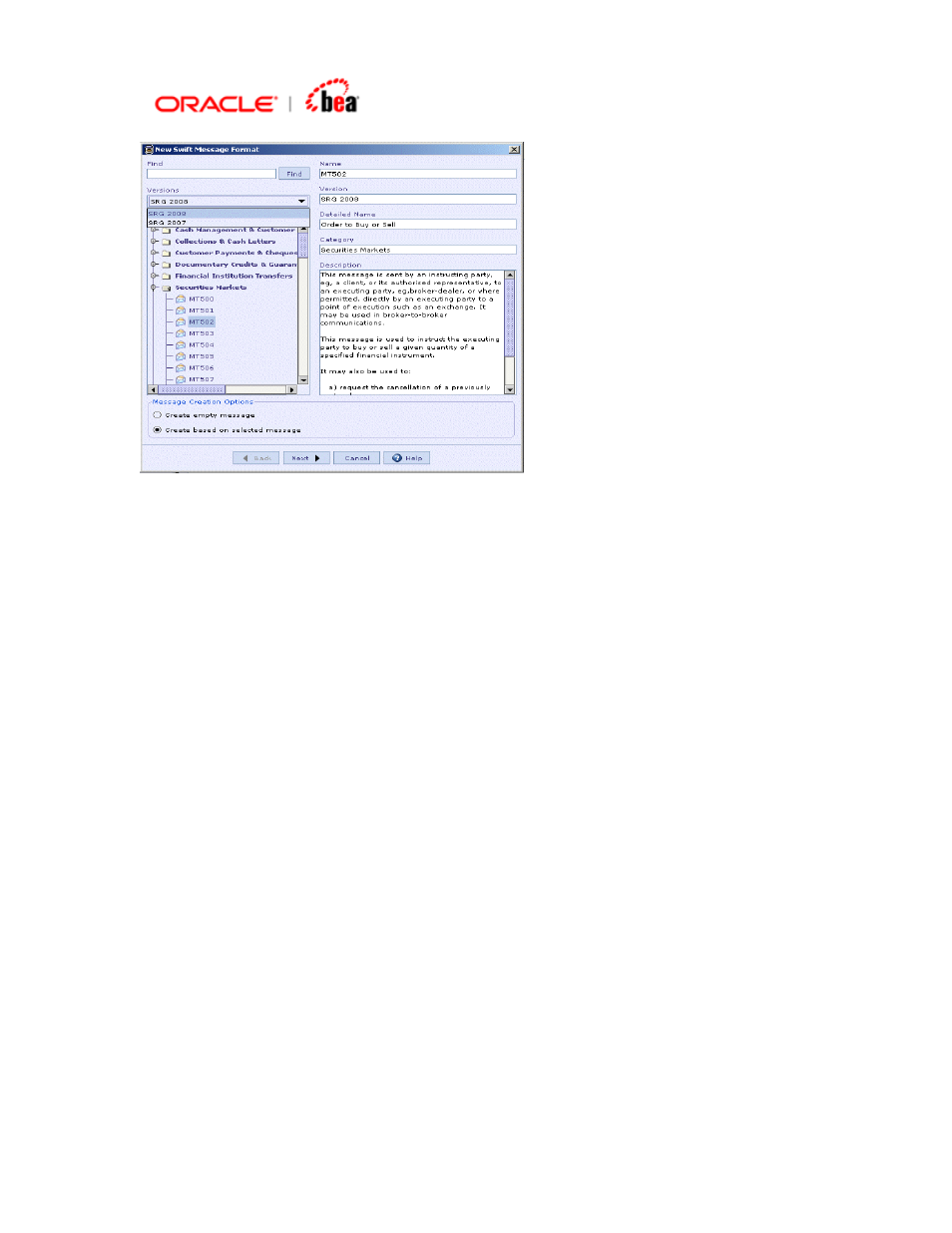 Custom swift messages, Ustom, Swift | Messages | BEA SWIFT Adapter User Manual | Page 7 / 113