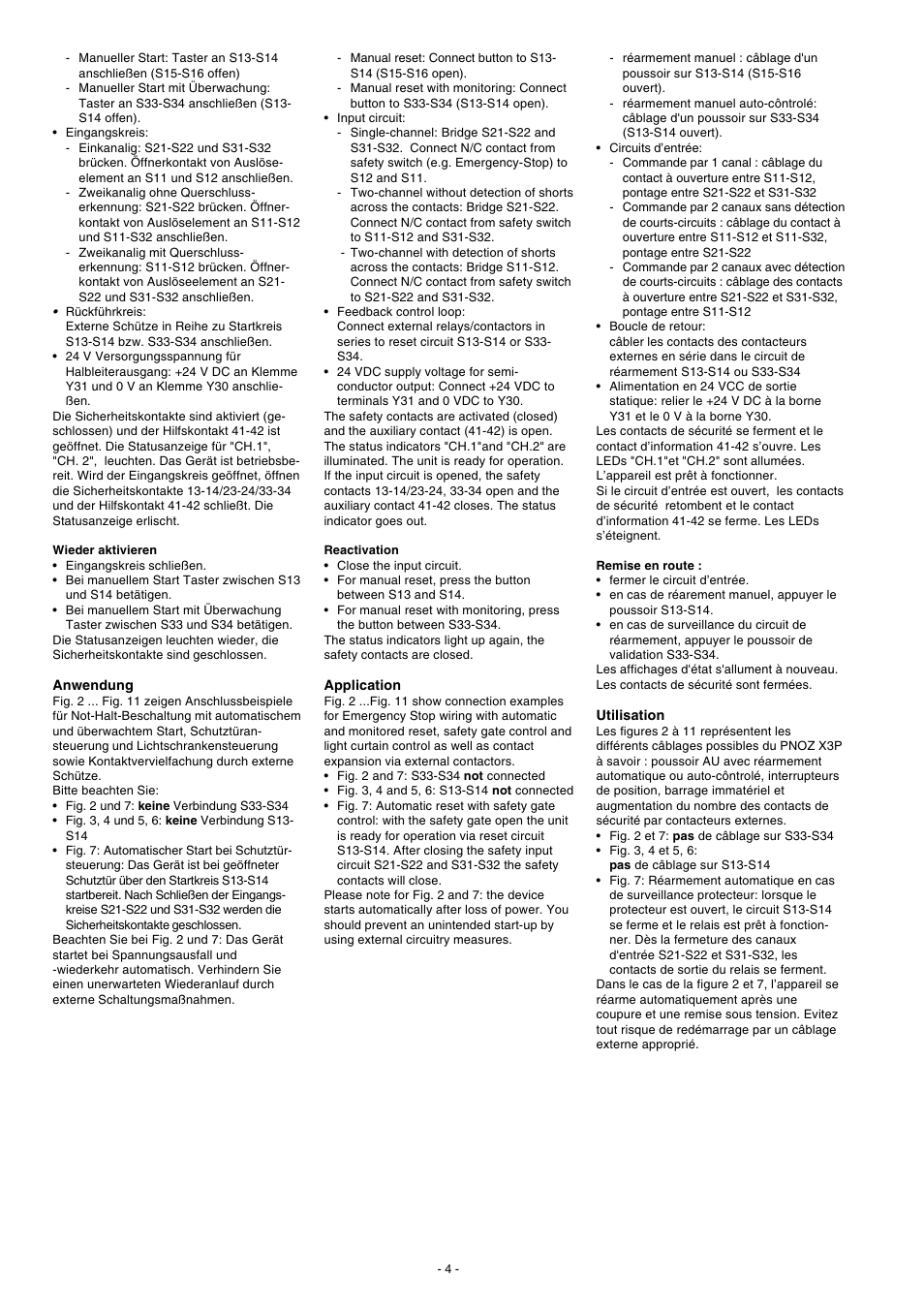 Pilz PNOZ X3.10P C 24VACDC 3n/o 1n/c 1so User Manual | Page 4 / 20