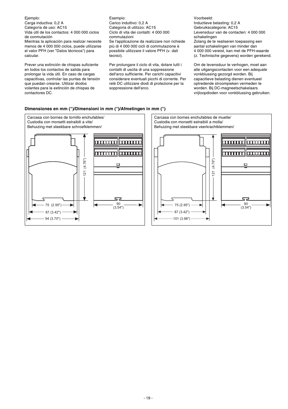 Pilz PNOZ X9P C 24VDC 7n/o 2n/c 2so User Manual | Page 19 / 20
