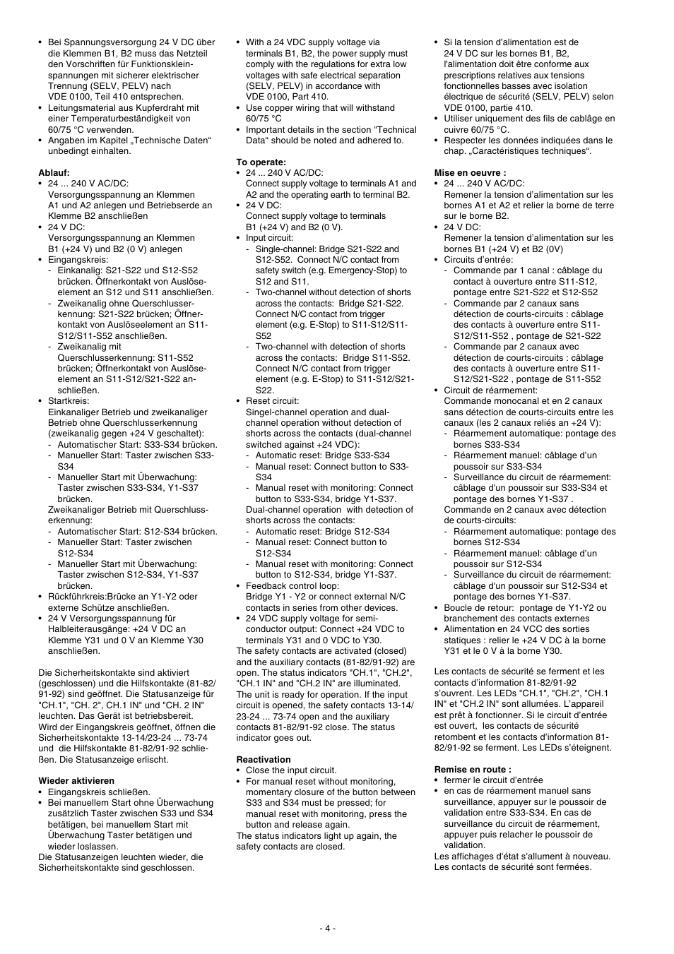 Pilz PNOZ X9P C 24VDC 7n/o 2n/c 2so User Manual | Page 4 / 20
