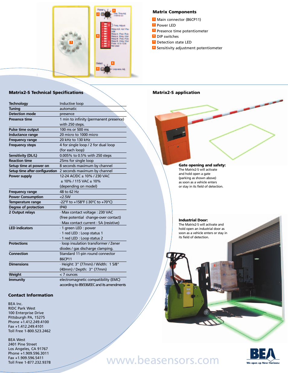 BEA Matrix2-S User Manual | Page 2 / 2